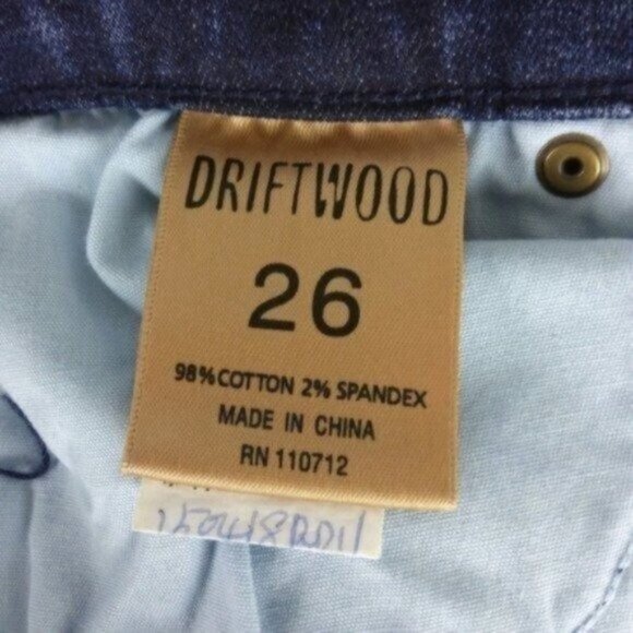 Driftwood Jackie Embroidered Floral high Rise Skinny Ankle Jeans Blue 27 - Picture 4 of 5